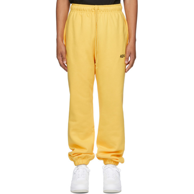 424 Yellow Logo Lounge Pants 424