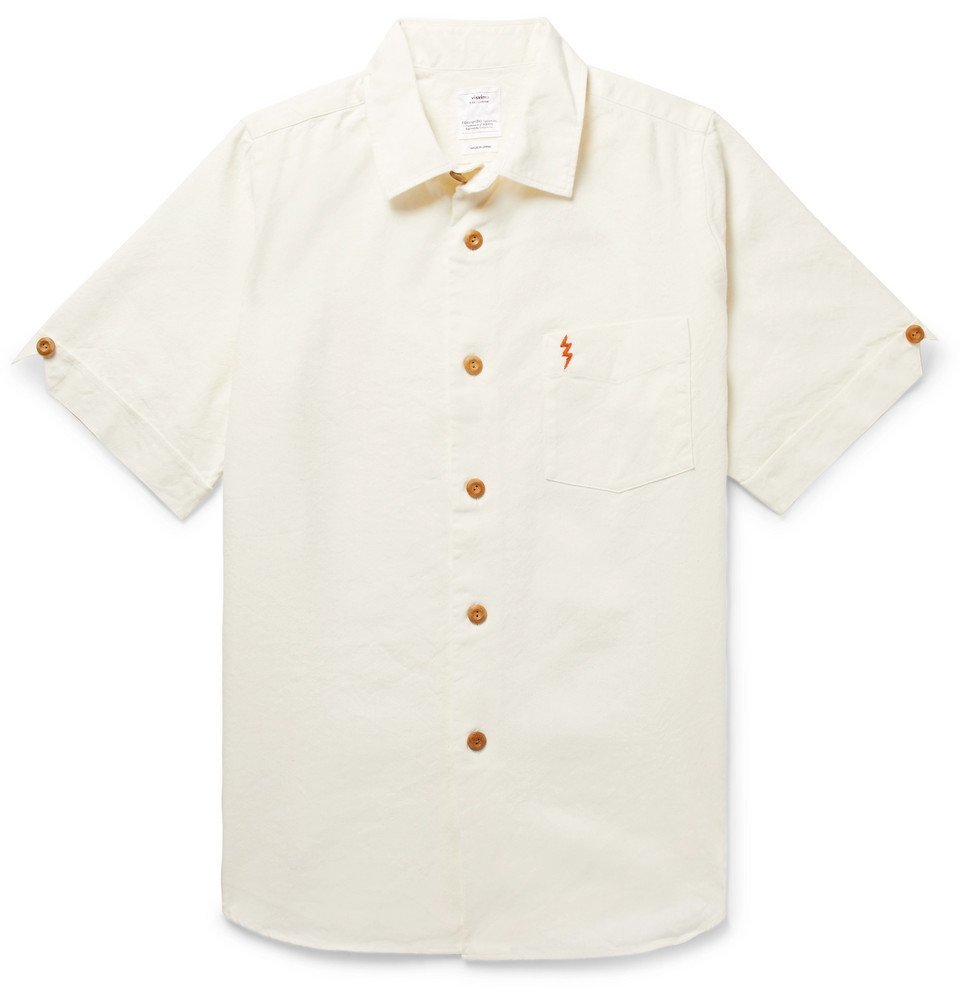 visvim - Ellas Embellished Linen, Silk and Cotton-Blend Shirt