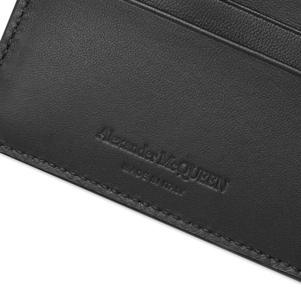 Alexander McQueen Men's Graffiti Billfold Wallet in Black/White Alexander McQueen