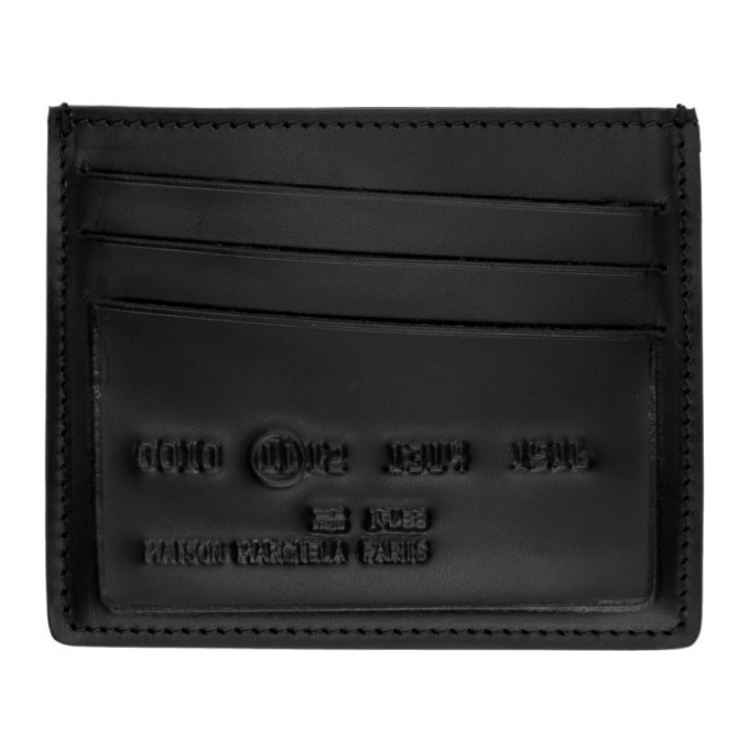 Maison Margiela Black Logo Card Holder Maison Margiela