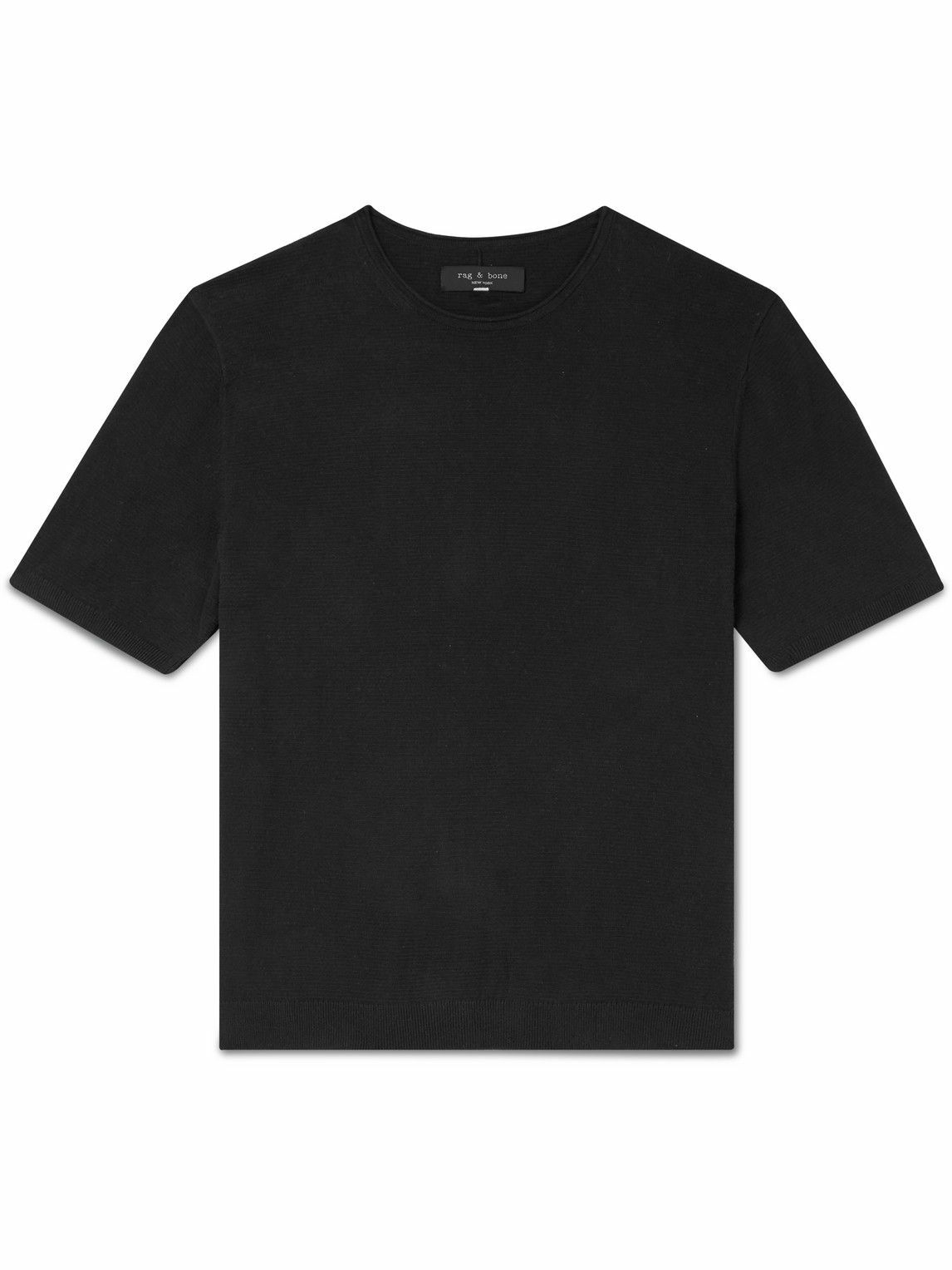 Rag & Bone - Louis Organic Cotton T-Shirt - Black Rag and Bone