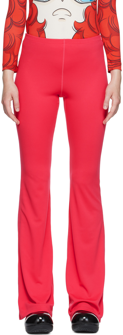 Pushbutton Pink Bell Bottom Leggings Pushbutton