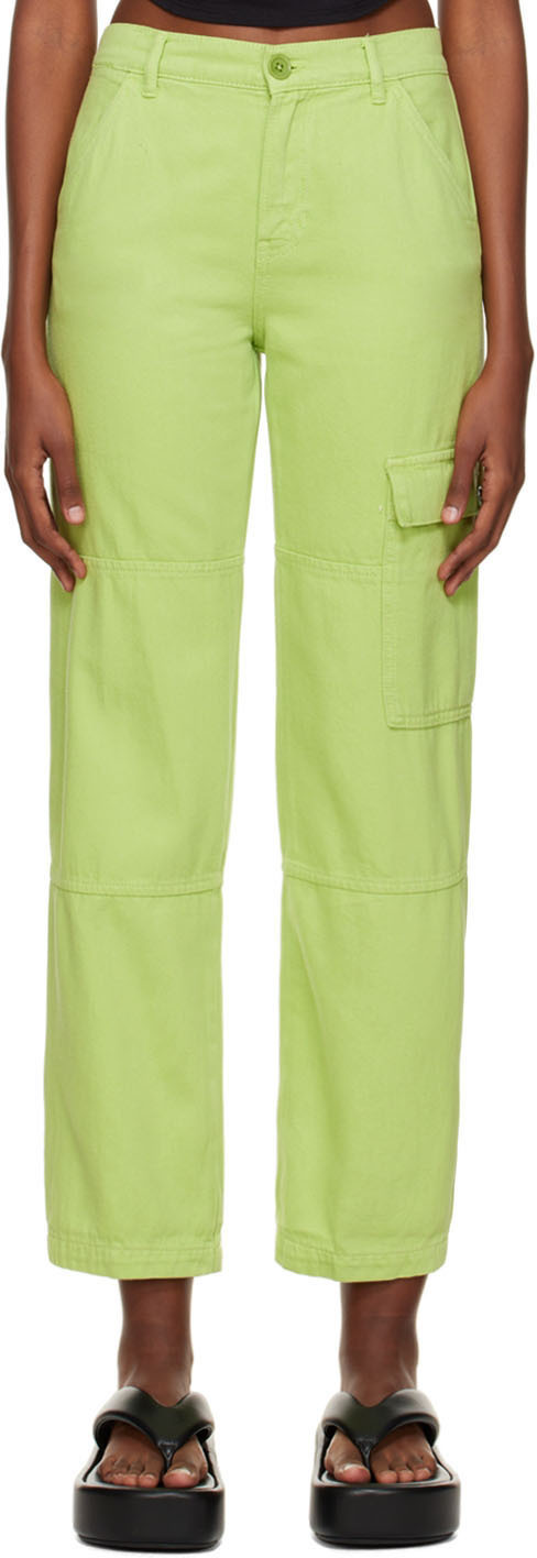 Reformation Green Bailey Trousers