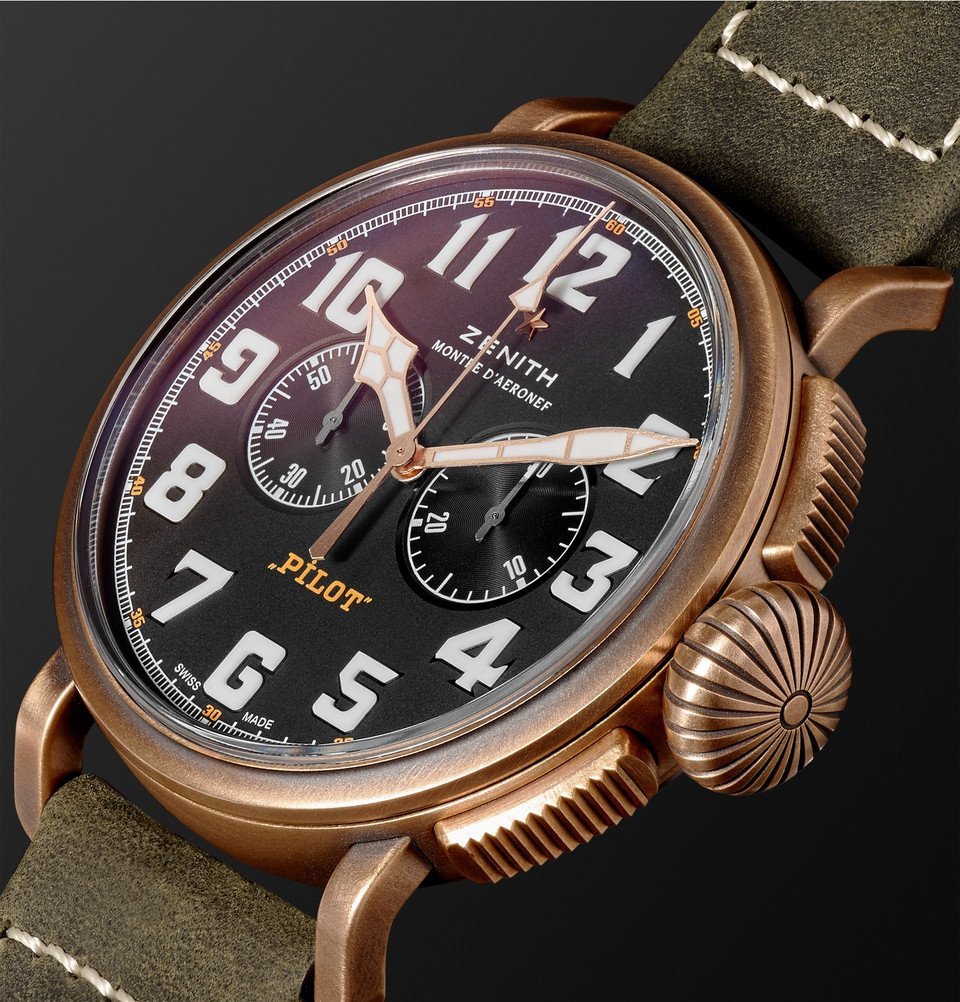 Zenith Pilot Type 20 Extra Special Chronograph 45mm Bronze and Nubuck