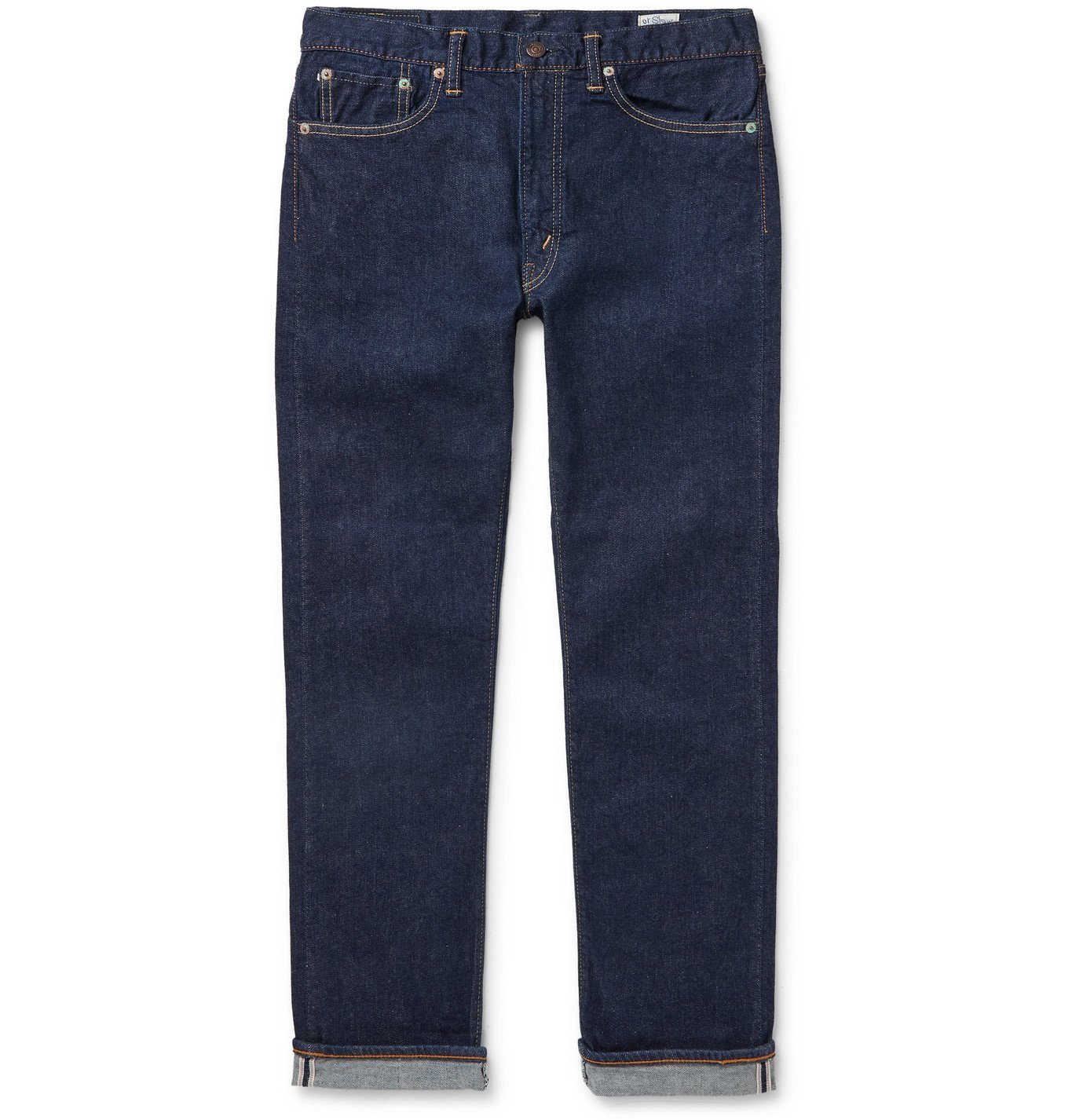 OrSlow - 107 Slim-Fit Stretch-Denim Jeans - Blue orSlow