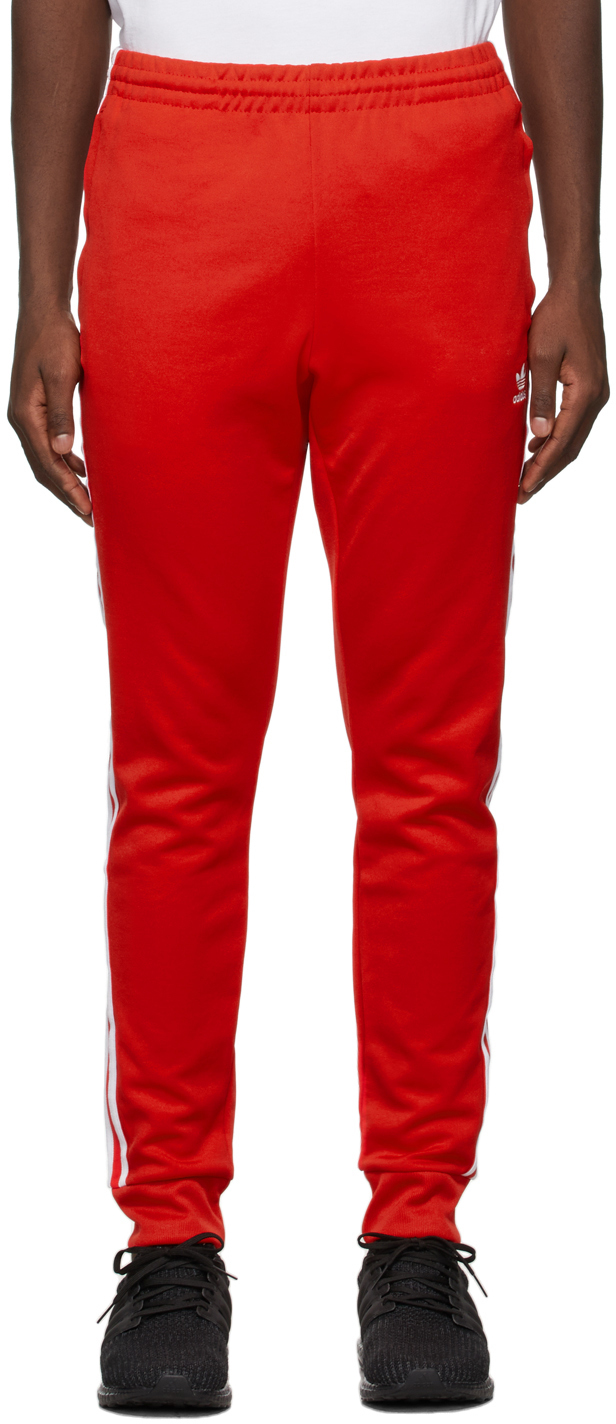 adidas Originals Red Adicolor Classics Primeblue SST Track Pants adidas ...