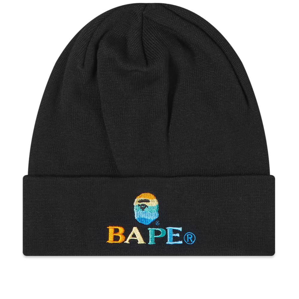 Photo: A Bathing Ape Bape Logo Embroidery Knit Cap