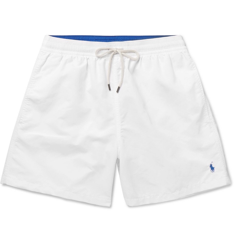 white polo shorts