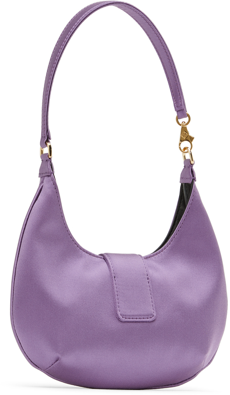 Les Petits Joueurs Purple Cindy Baguette Bag