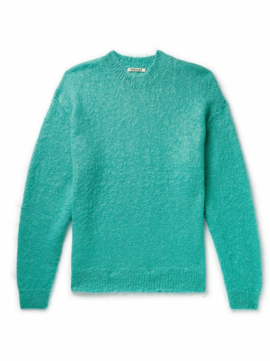 Auralee - Brushed Mohair and Wool-Blend Sweater - Blue Auralee