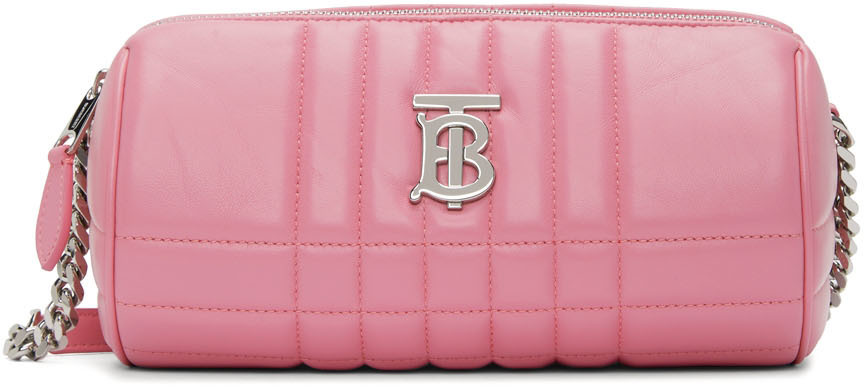 Photo: Burberry Pink Quilted Lola Barrel Bag