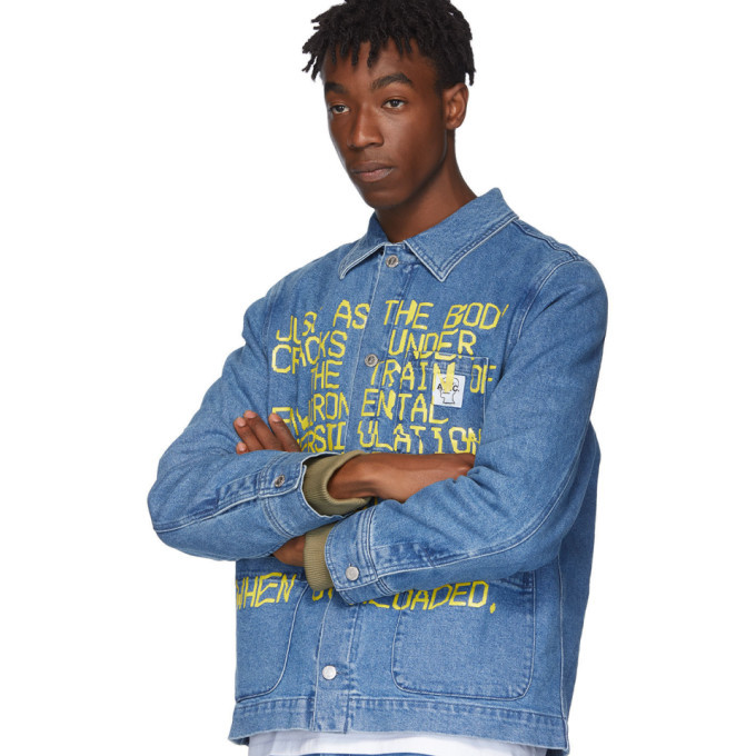 apc brain dead denim jacket