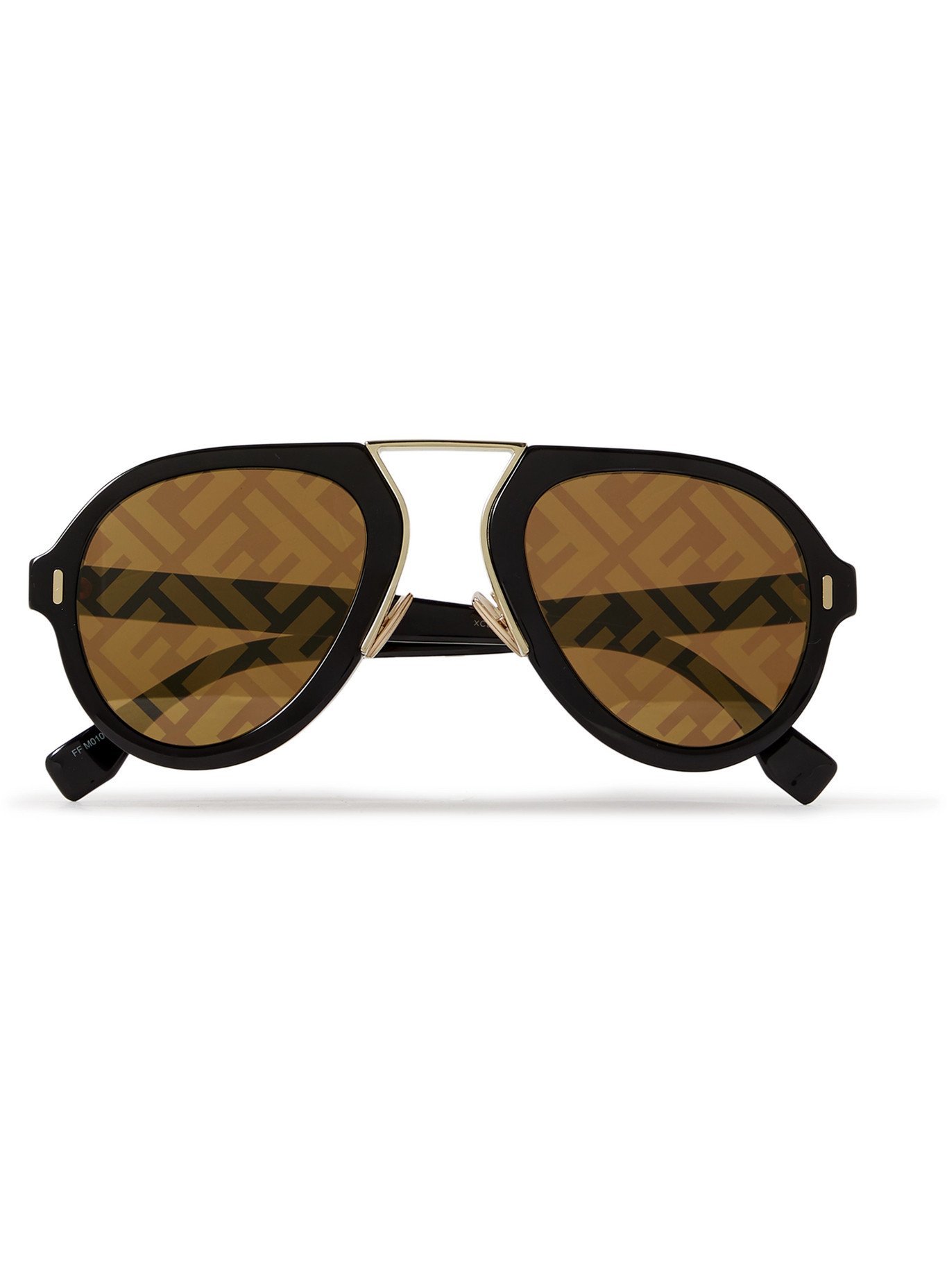 FENDI AviatorStyle Acetate Sunglasses Black Fendi