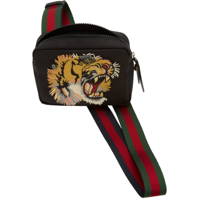 gucci black tiger bag