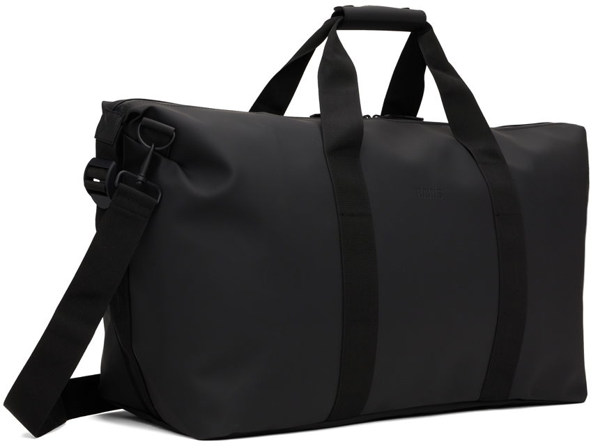 RAINS Black Large Weekend Duffle Bag Rains