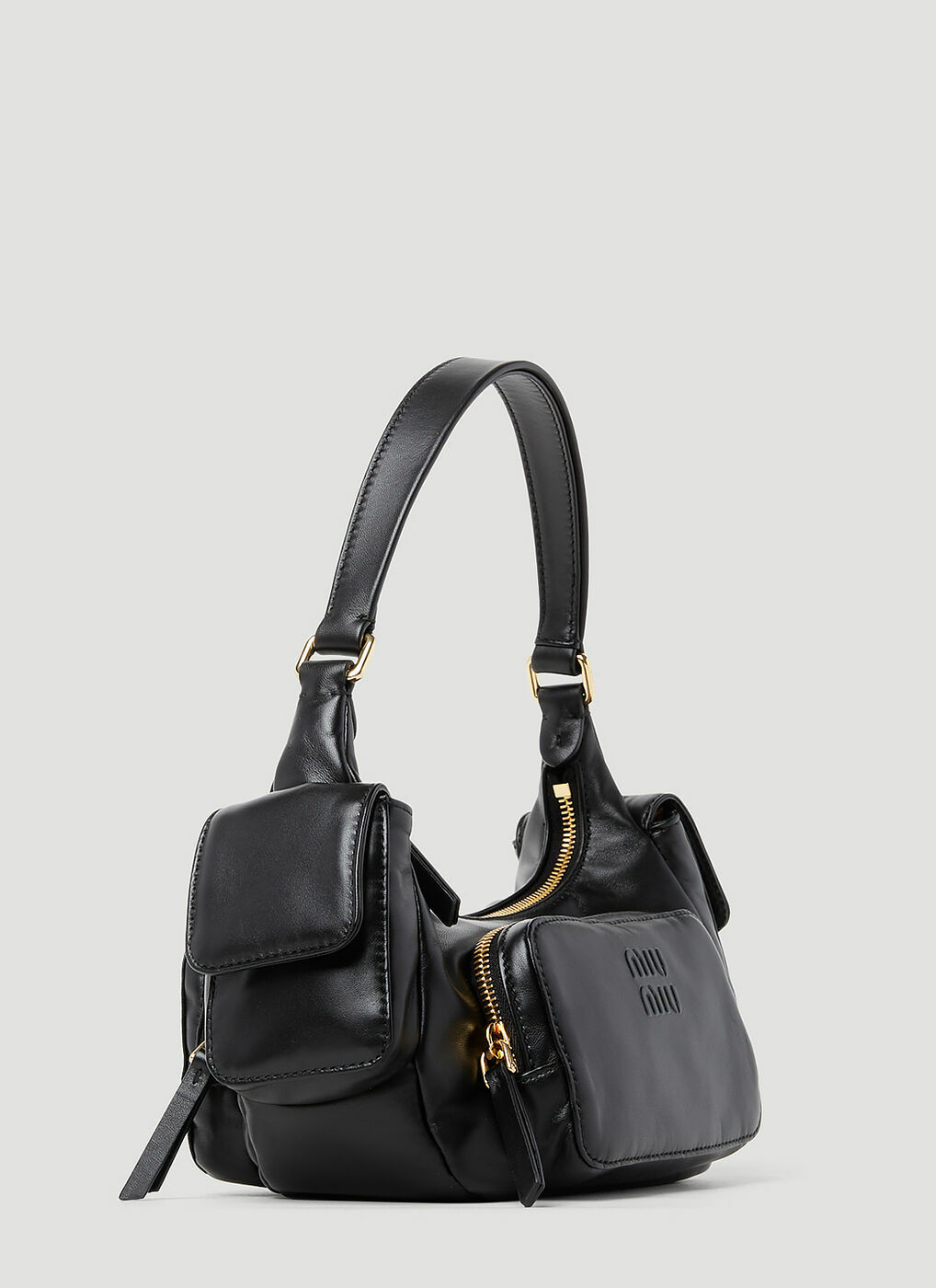 Miu Miu - Pocket Shoulder Bag in Black Miu Miu