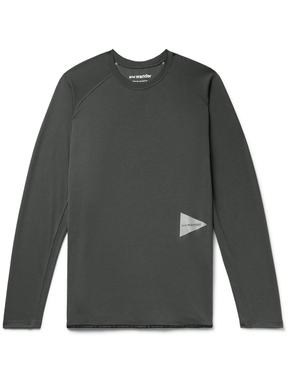 And Wander - Polartec Power Dry Base Layer - Gray and Wander