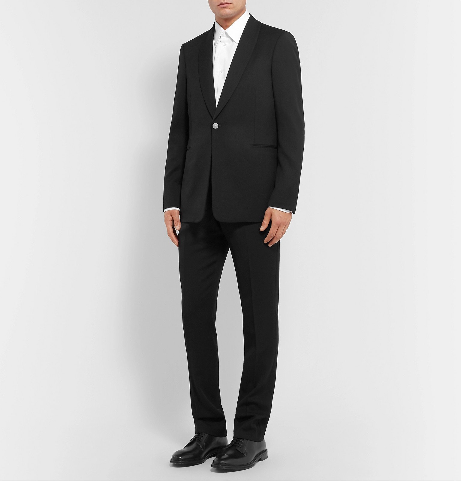 The Row - Archer Black Slim-Fit Grain de Poudre Virgin Wool Tuxedo ...