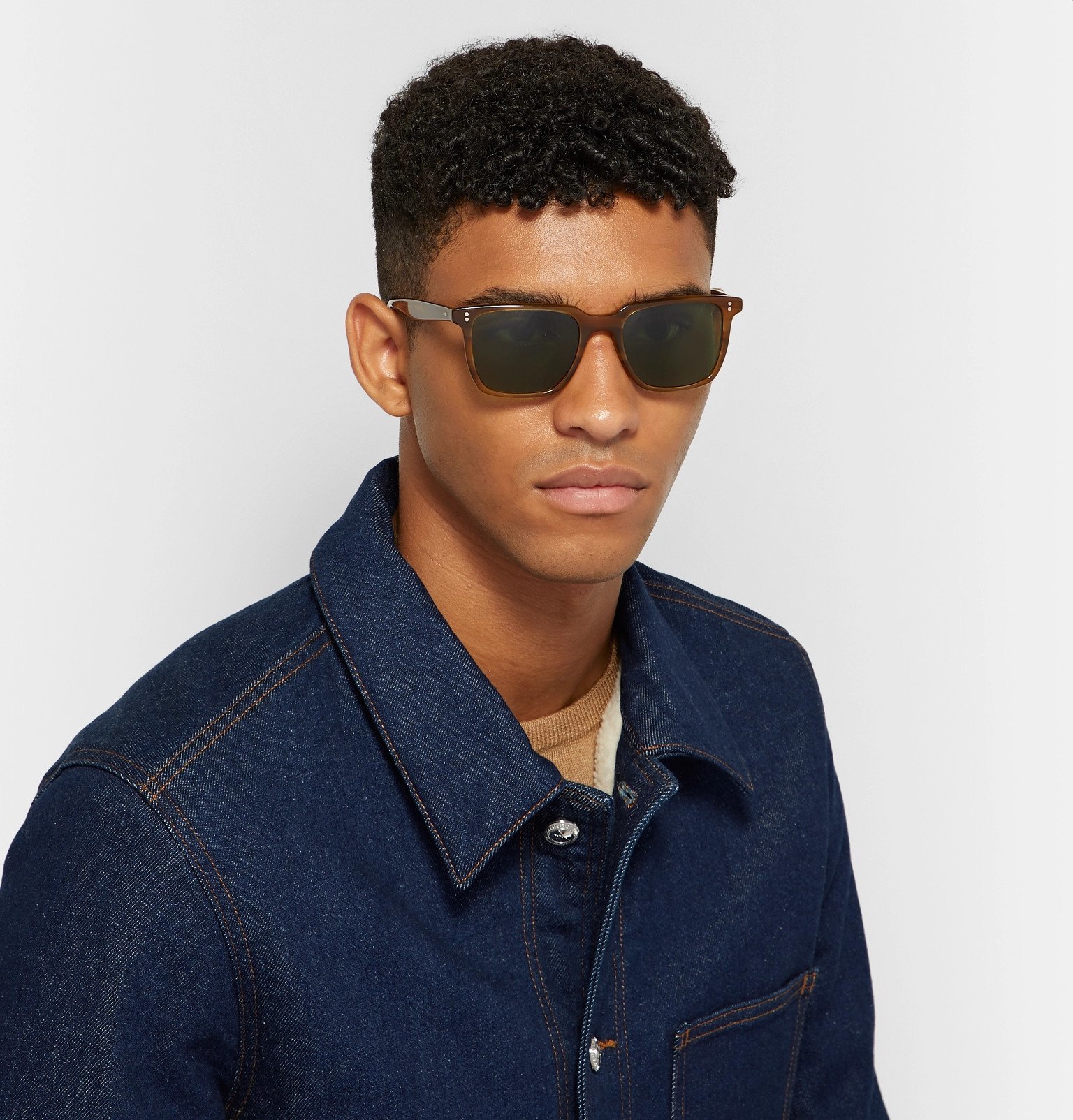 Oliver Peoples - Lachman Square-Frame Acetate Sunglasses - Tortoiseshell Oliver  Peoples