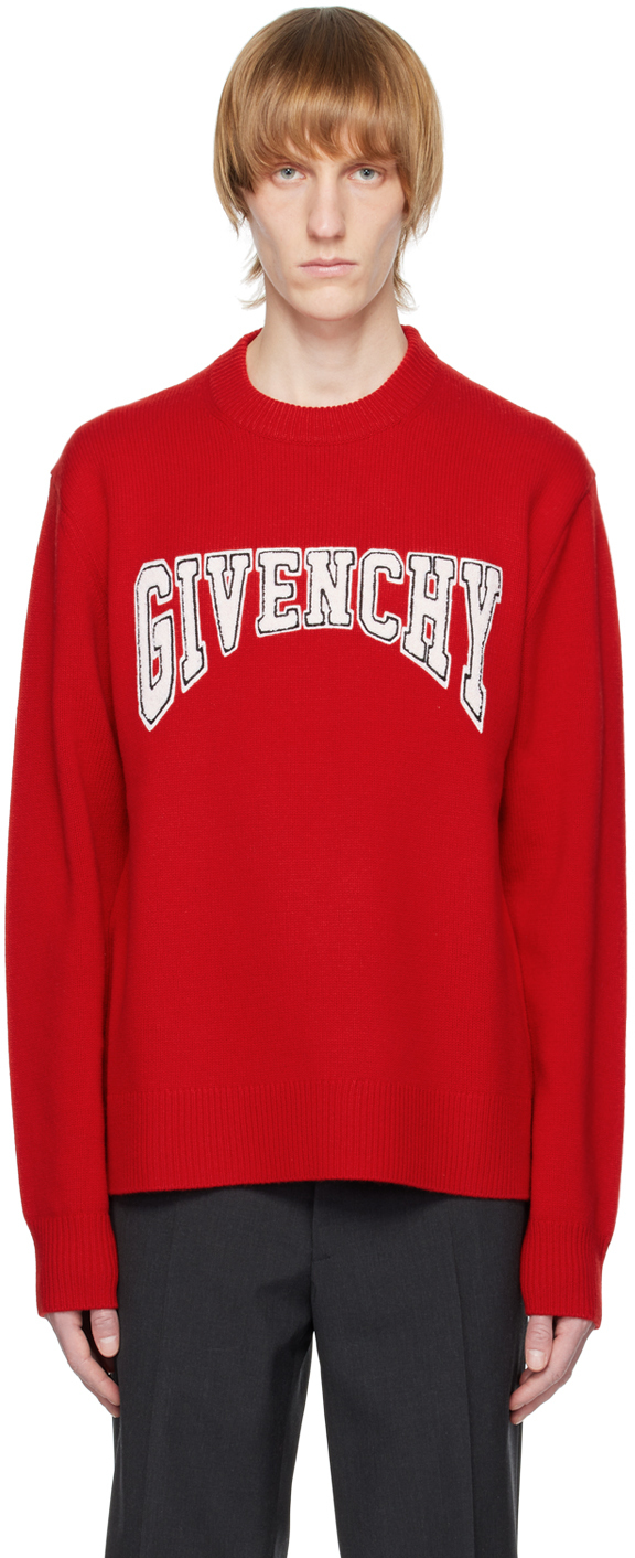 Givenchy Red Crewneck Sweater Givenchy