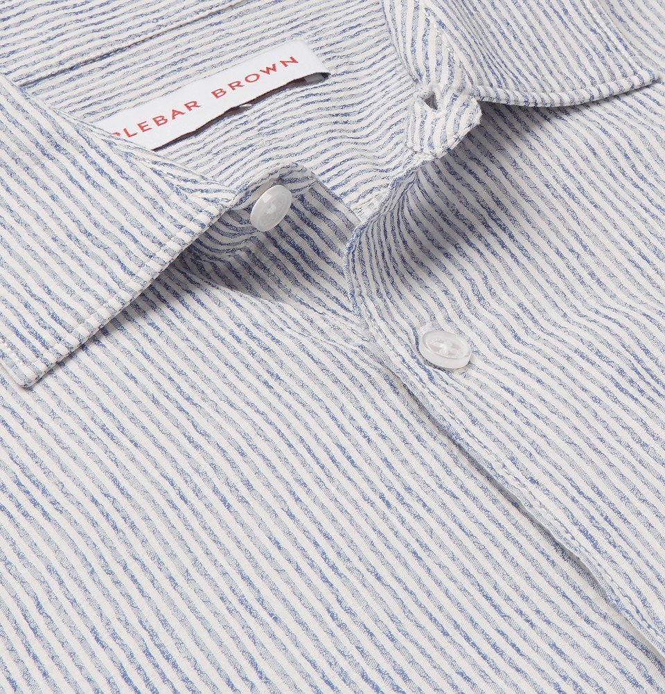 Orlebar Brown - Giles Striped Cotton Shirt - Blue Orlebar Brown
