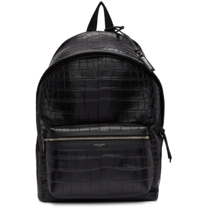 saint laurent crocodile backpack