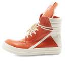 Rick Owens Men's Geobasket Sneakers in Orange/White