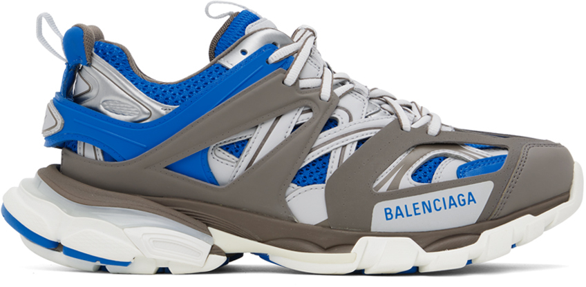 Balenciaga Brown & Blue Track LED Sneakers Balenciaga