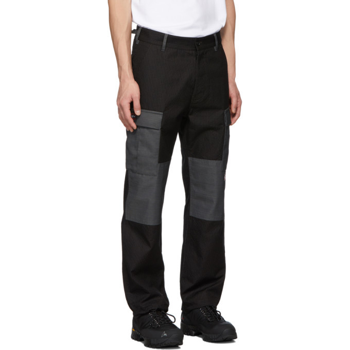 LQQK Studio for Paul and Shark Black Ripstop Cargo Pants LQQK