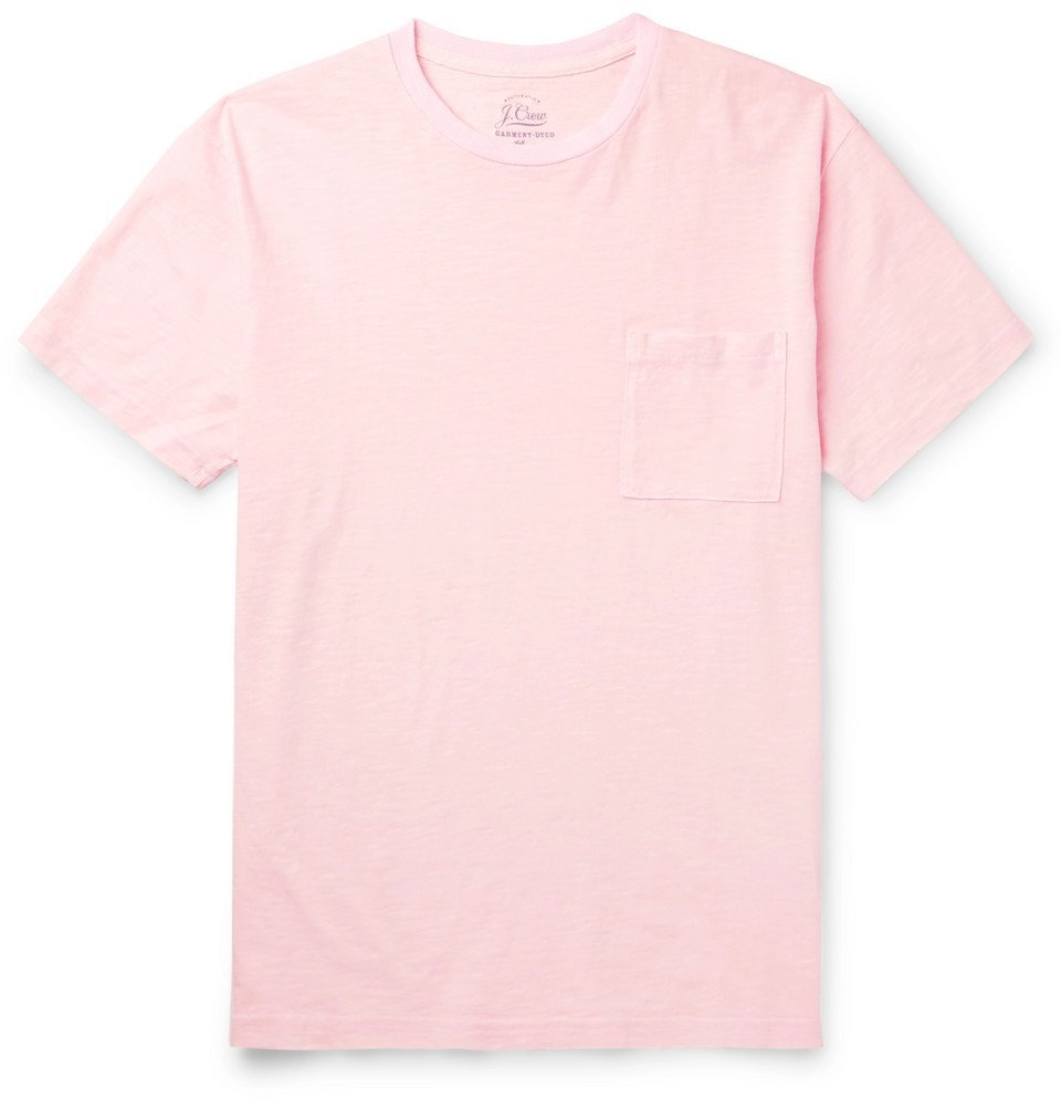 J.Crew - Garment-Dyed Slub Cotton-Jersey T-Shirt - Men - Pink J.Crew