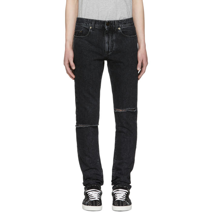 saint laurent trash denim