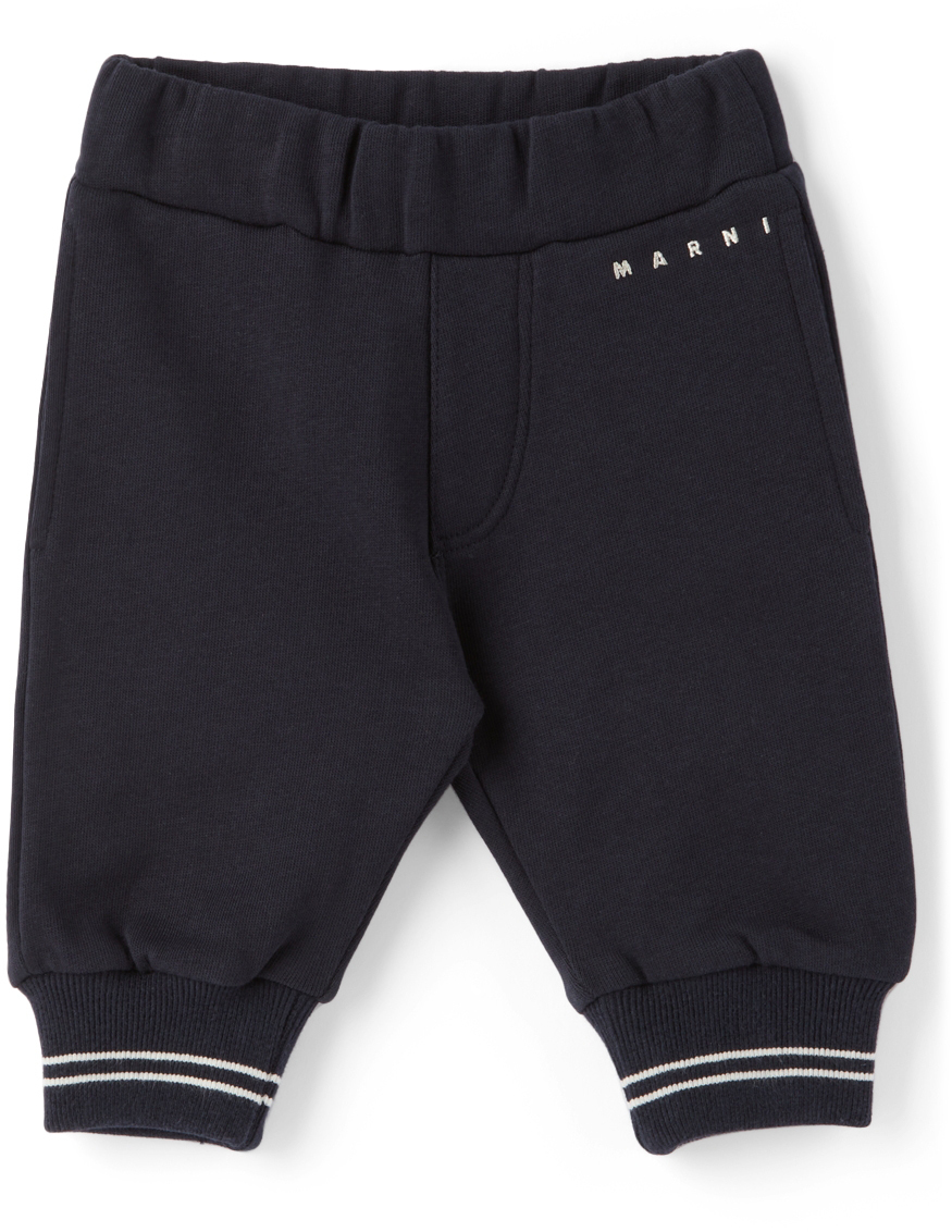Marni Baby Navy Fleece Sweatpants Marni
