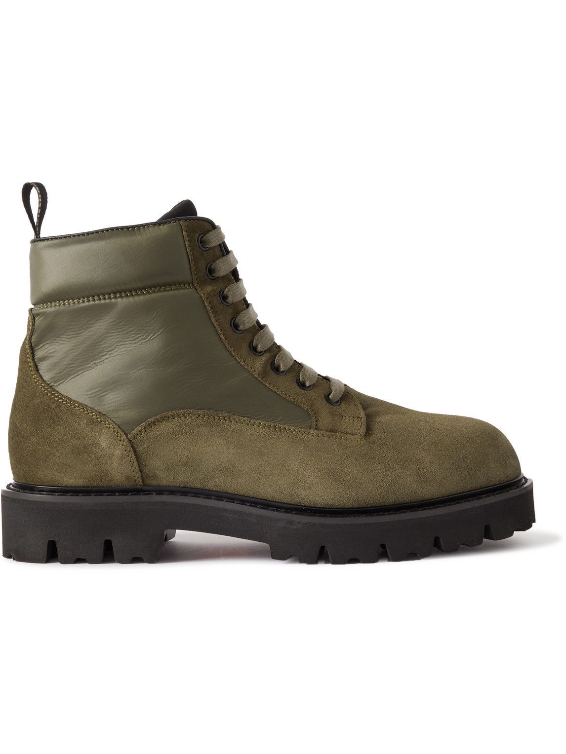 Paul Smith - Dizzie Suede and Nylon Boots - Green Paul Smith