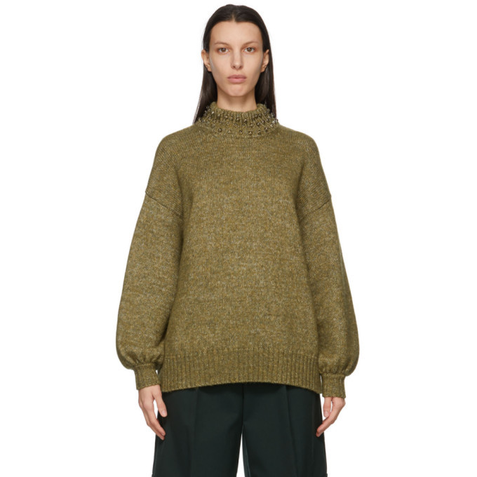 See by Chloe Green Wool Embellished 