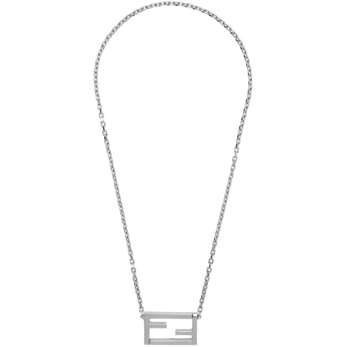 Fendi Silver Forever Fendi Magnetic Necklace Fendi
