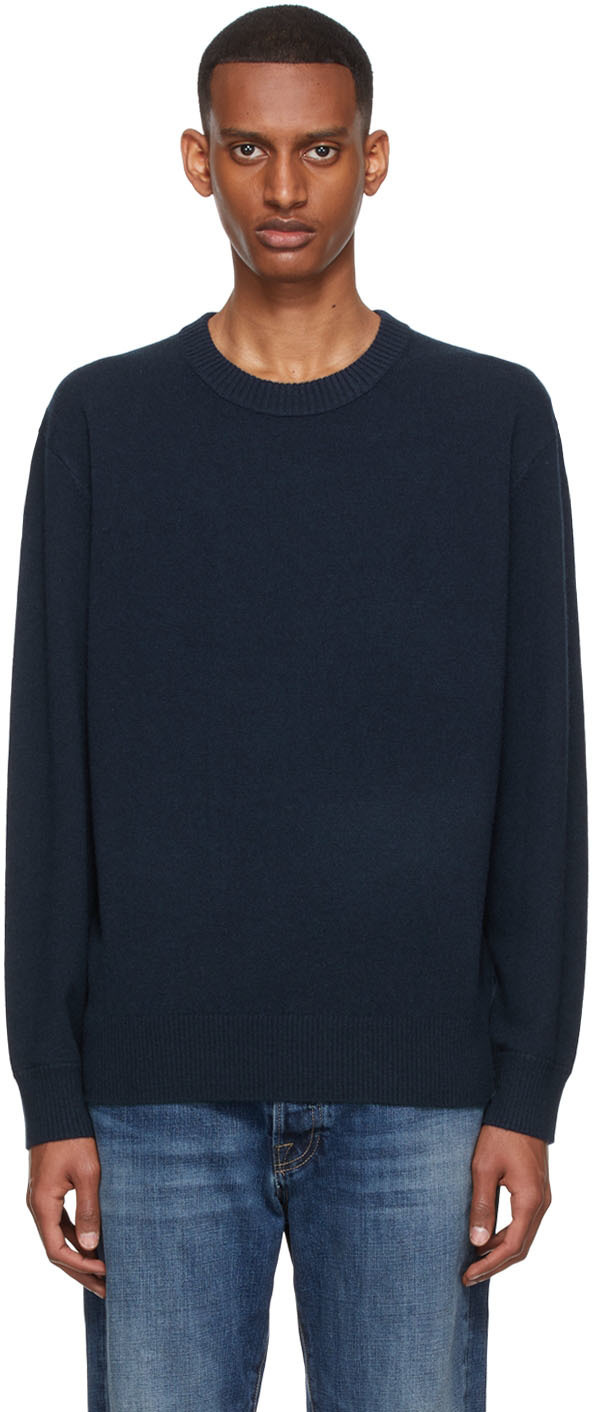 FRAME - Cashmere Sweater - Blue Frame Denim