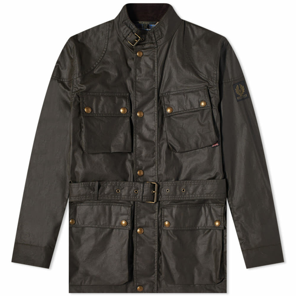 Belstaff Men's Trialmaster Jacket in Faded Olive Belstaff