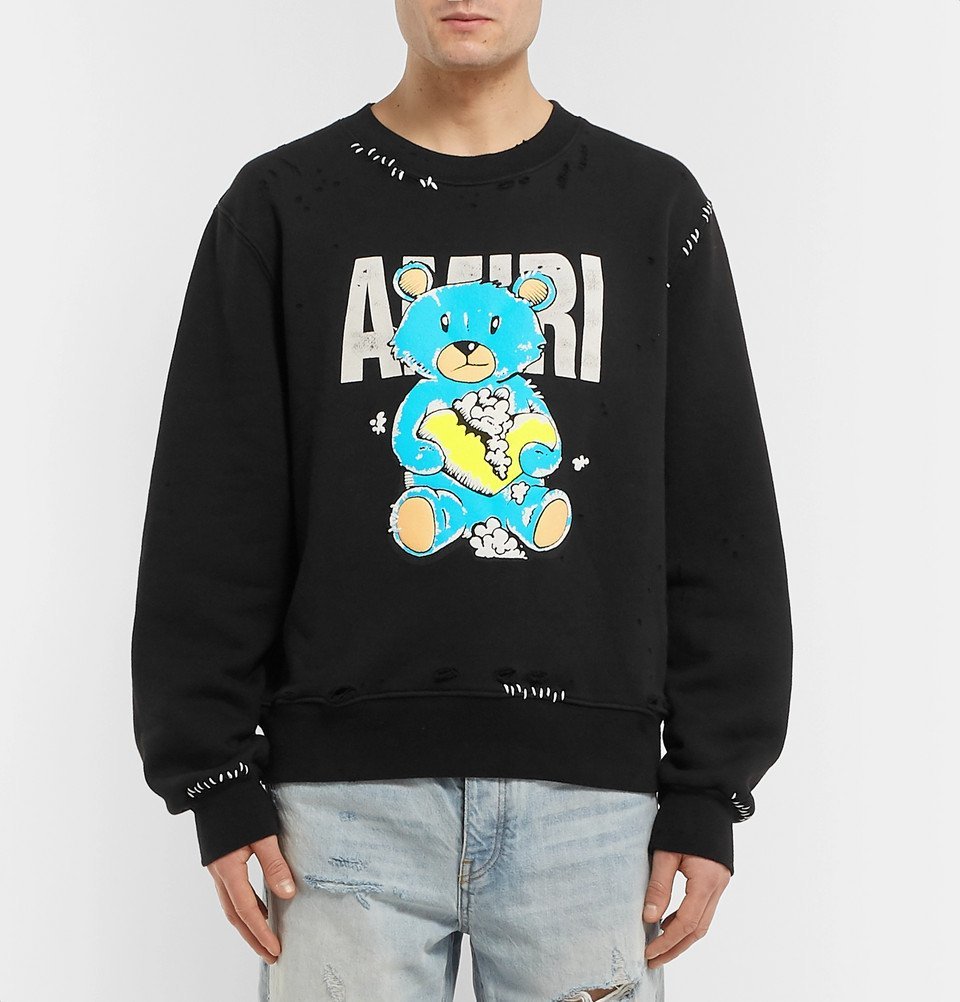 AMIRI - Oversized Distressed Printed 