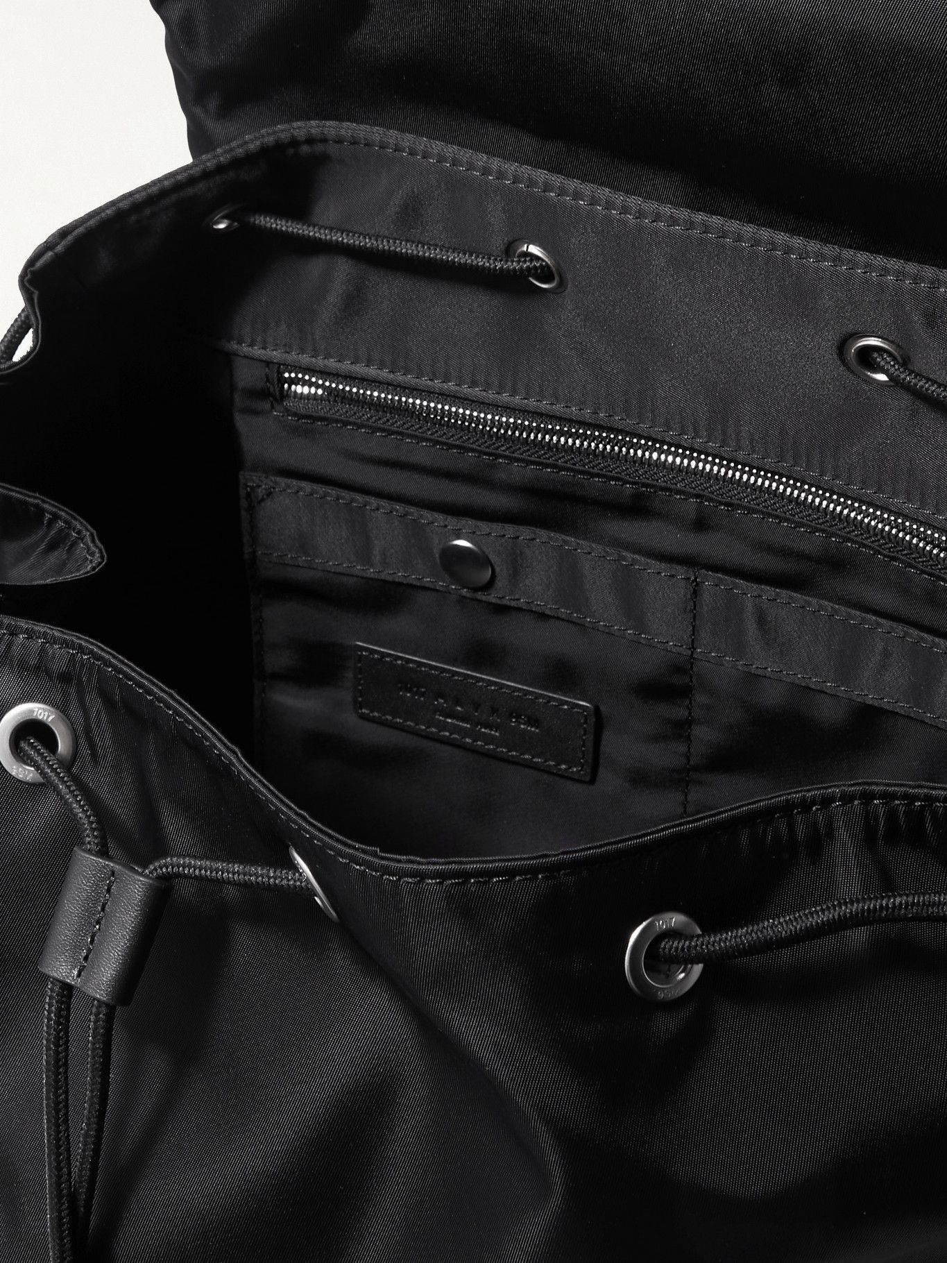 1017 ALYX 9SM - Leather-Trimmed Nylon Backpack