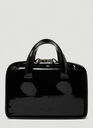Brie High Shine Handbag in Black
