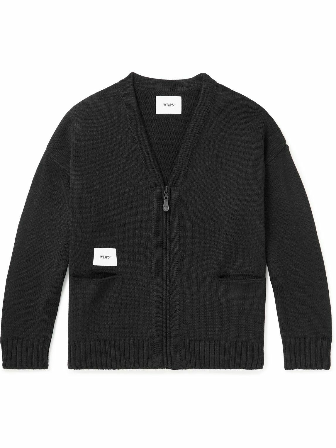 WTAPS Palmer Knitted ZipUp Cardigan Black WTAPS
