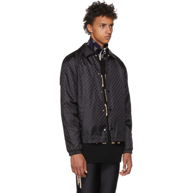 gucci windbreaker black