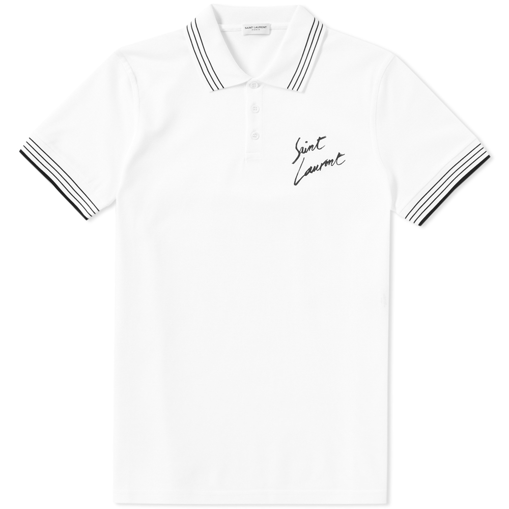 saint laurent script tee