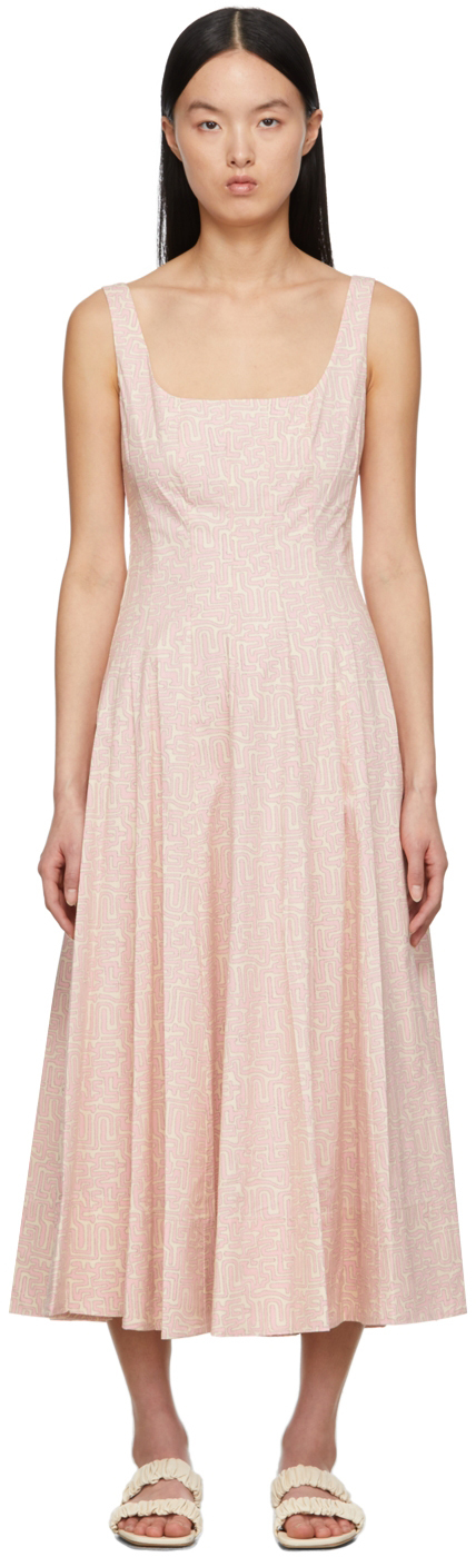 Staud Pink Wells Dress Staud