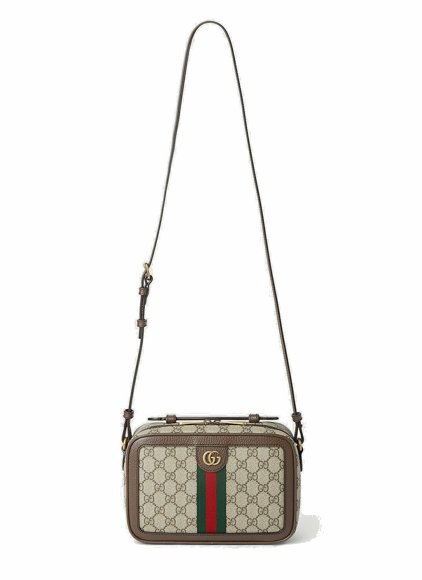 Photo: Gucci - Ophidia Small Crossbody Bag in Brown