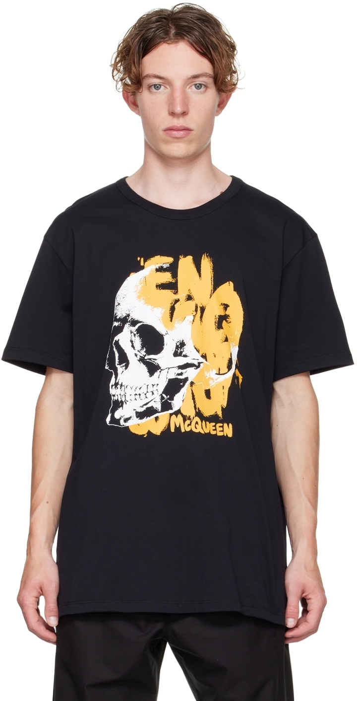 Alexander McQueen Black Skull T-Shirt Alexander McQueen