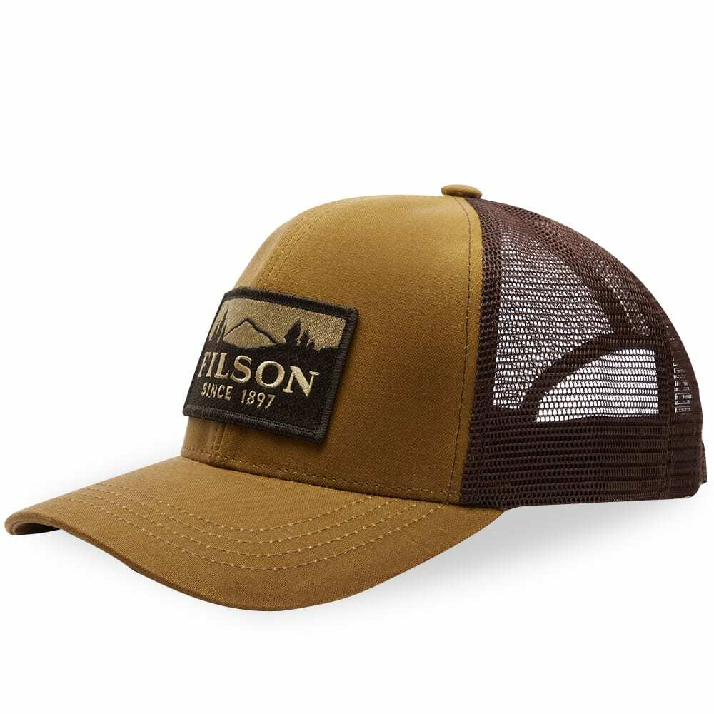 Filson Mesh Logger Cap in Dark Tan Filson