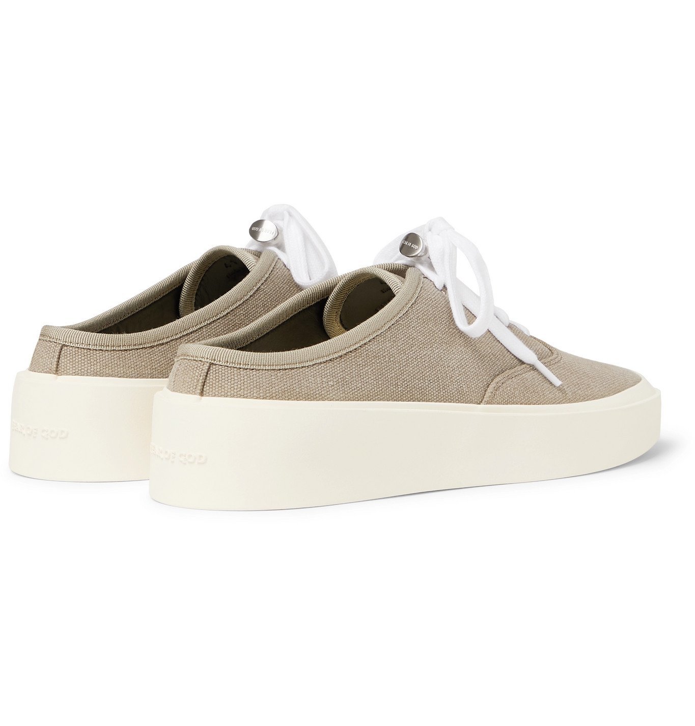 backless canvas sneakers