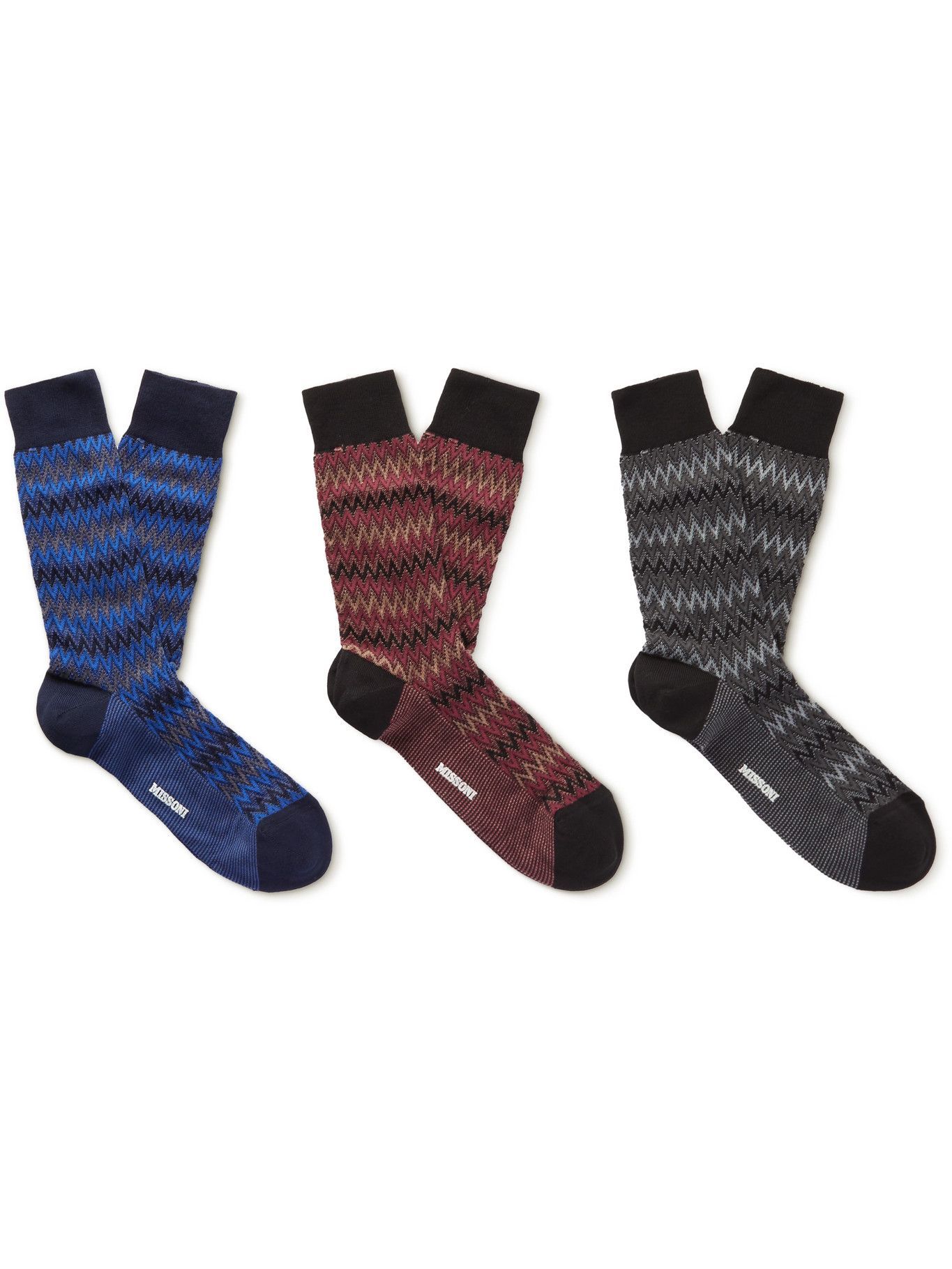 Missoni - Three-Pack Cotton-Blend Socks - Multi Missoni