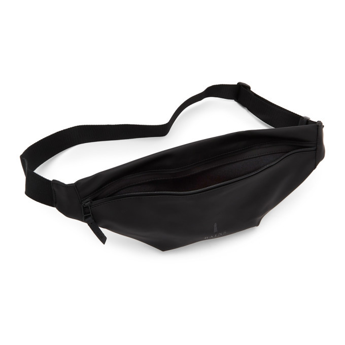 black waterproof bum bag